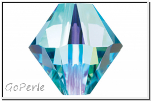 Swarovski Bicone 5328, 4mm, 202AB - aqua, AB, 25 Stk.